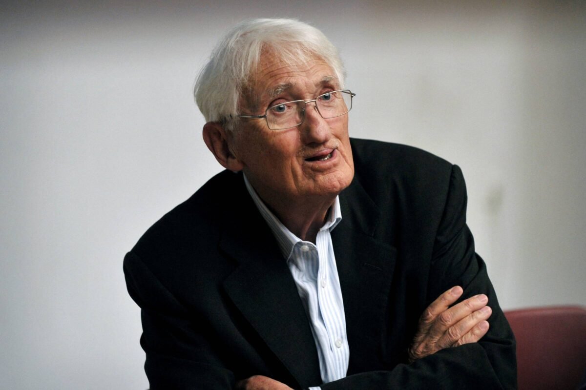 Quando morre um sábio como Habermas, não se fala de