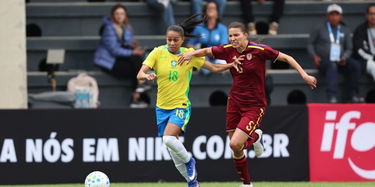 Seleção feminina perde de 2 a 1 para Venezuela em