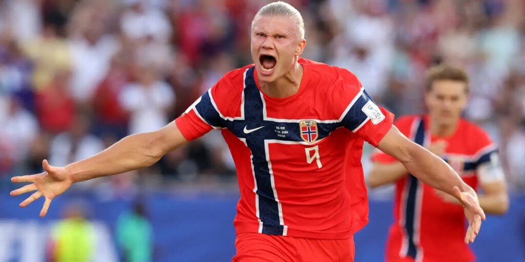 Noruega goleia Iraque em retorno à Copa; Haaland marcou dois
