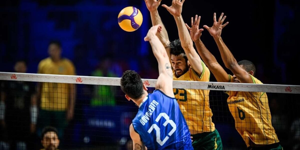Vôlei: Brasil é superado pela Itália, o 2º revés na
