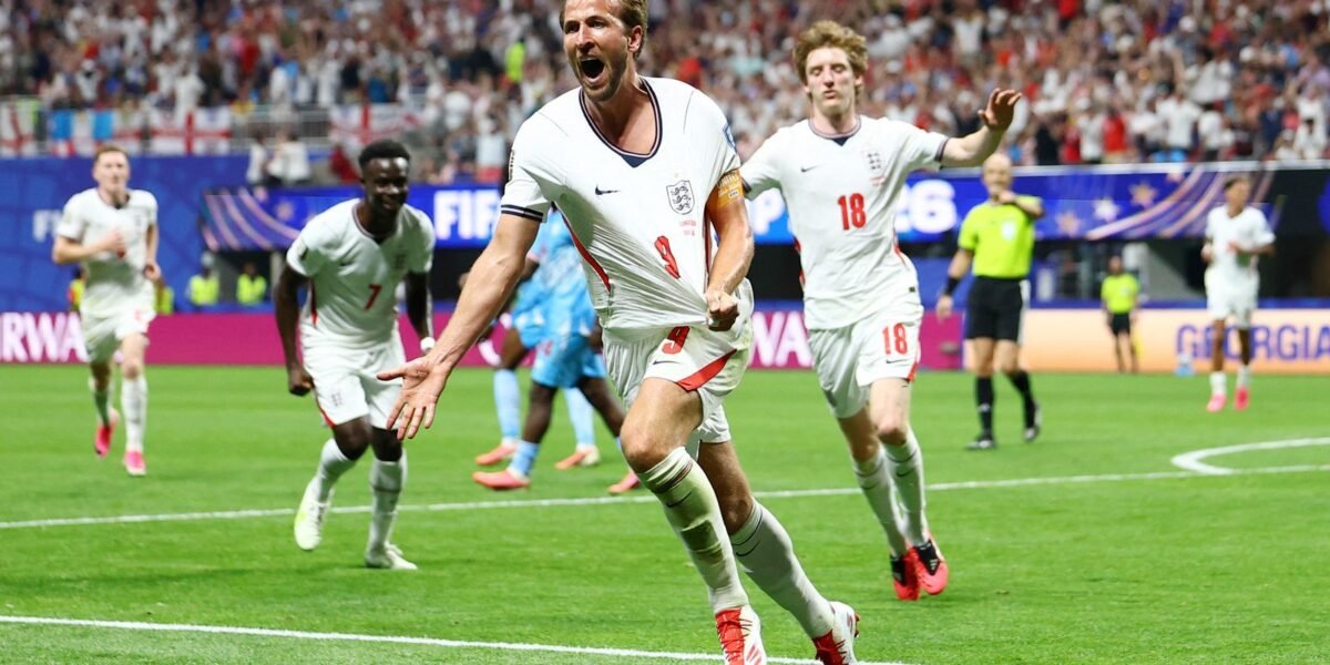 Inglaterra elimina RD Congo com dois gols de Kane e